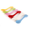 Fruit fork Portable scoop Fork Knife Creative forks 6Pcs Camping Hiking Utensils Spork Combo Gadget Cutlery Travel Color Random