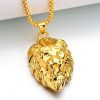 Frigaro Chain Hiphop Lion Head Pendant Necklace For Men Women Jewelry Iced Out Hip Hop Silver Gold Long Necklaces