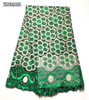 French African lace fabric high quality embroidered Nigerian net lace with guipure lace fabric 5 yards for lady dress ZN09