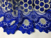 French African lace fabric high quality embroidered Nigerian net lace with guipure lace fabric 5 yards for lady dress ZN09