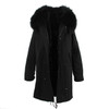 JAZZEVAR women's army green Large color raccoon fur hooded coat parkas outwear long detachable lining winter jacket brand style