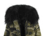 JAZZEVAR women's army green Large color raccoon fur hooded coat parkas outwear long detachable lining winter jacket brand style