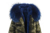 JAZZEVAR women's army green Large color raccoon fur hooded coat parkas outwear long detachable lining winter jacket brand style