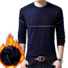 Jbersee Plus Velvet Cotton Soft Quality Pullover Sweater Men O-neck Casual Knitted Men Winter Sweater Brand Clothing MY019