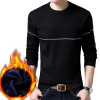 Jbersee Plus Velvet Cotton Soft Quality Pullover Sweater Men O-neck Casual Knitted Men Winter Sweater Brand Clothing MY019