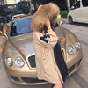 JAZZEVAR New winter jacket loose clothing hooded coat women's parkas army green large raccoon fur collar outwear TOP quality