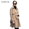JAZZEVAR 2016 NEW Spring Fashion/Casual Women's Trench Coat long Outerwear Loose Clothes Plus Size For Lady Good Quality