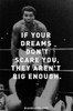 Muhammad Ali poster - If your dreams don't scare you