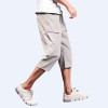 Japanese Male Big Pocket Casual Pants Mens Fashion Big Size Harem Pant Jogger Calf Length Trousers