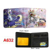 Japan Cute Cartoon Pokemon and Pokemon Sun Moon Comic Wallet Mens Womens Purse Zipper Short Slim Leather Coin Balso Money Pocket