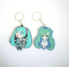 Japan Anime Figures Toys Hatsune Miku PVC Keychain Keyring Pendants Dolls Kids Friends Promotional Gift 2 Sides