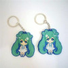 Japan Anime Figures Toys Hatsune Miku PVC Keychain Keyring Pendants Dolls Kids Friends Promotional Gift 2 Sides