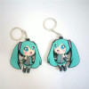 Japan Anime Figures Toys Hatsune Miku PVC Keychain Keyring Pendants Dolls Kids Friends Promotional Gift 2 Sides