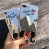 JAMULAR Cartoon Mickey Mouse Mirror Phone Cases for iPhone 6 6s Plus SE 5S Silicone Soft Back Cover for iPhone 7 8 Plus X Case