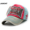 JAMONT Summer Fashion Embroidered Baseball Caps Cotton Adjustable Casual Unisex Baseball Cap Hats 2017 Women Men Leisure Caps