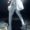 Jamickiki Brand Mens High Streetwear Harem Pants 2016 Korean Style Fashion Side Big Pockets Design Black Casual Trousers Men