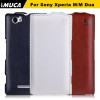 iMUCA for Sony Xperia M xperia m cases covers PU Leather covers for Sony Xperia M C1905 C1904 Dual C2004 C200 Coque Fundas bags