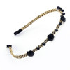 Fashion Flower Headband Women Girl Shiny Crystal Pearl For Hair Accessories Wholesale Black Red Headwear 2017 Hot HairBands