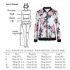 Fashion Floral Print Women Basic Coats 2017 Autumn Winter Bomber Jacket Long Sleeve Casual Basic Jackets jaqueta feminina