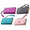 Fashion Envelope Card Hold Wallet PU Leather Long Purse Clutch Case Cover for Phones 4 color