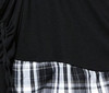 Fashion Elastic Waist Drop Crotch Harem Pants Men Plaid Pencil Pants Hip Hop Loose Casual Spliced Trousers For Male Street Wear