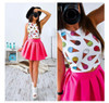 Fashion Dress Women 2017 Summer Beach Sleeveless Casual Dresses Party Short Mini Dress Two Piece Women Clothes
