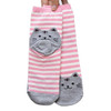 Fashion Design Cute Cartoon Cat Socks Striped Pattern Women Cotton Socks Women Animal cartoon lovely Soft Socks for women Ja112