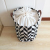 fashion design canvas laundry basket with PU handles ,laundry hamper,storage basket ,storage container ,storage organizer