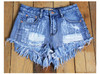 Fashion Denim High Waist Jean Woman Mini Womens Shorts Sexy Women Rivet Tight Hot  Casual Short Jeans Feminino Hotpants