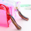 Fashion cosmetic bags Women Colorful Transparent Pencil Case Cosmetic Bag Makeup bag super quality sac maquillage
