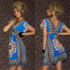 Fashion Clothing Women Dress V Neck Bohemian Flower European Style Print Sexy Vintage Vestidos de Festa Summer Beach Dress
