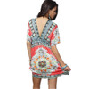 Fashion Clothing Women Dress V Neck Bohemian Flower European Style Print Sexy Vintage Vestidos de Festa Summer Beach Dress
