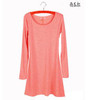 Fashion Clothes Vestidos Women Dress 2017 Spring Autumn Winter Dress Female 100% Cotton O-Neck Long Sleeve Dress Woolen Dresses