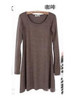 Fashion Clothes Vestidos Women Dress 2017 Spring Autumn Winter Dress Female 100% Cotton O-Neck Long Sleeve Dress Woolen Dresses