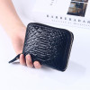 2017 New Brand Women Wallet Genuine Leather Snake Pattern Short Wallet Leather Women Coin Purse Zipper Women Card Holder Bag