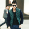 2017 new Brand winter warm Jacket for men Stitching coats casual mens thick coat male slim casual cotton padded down outerwear