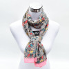 2017 New Brand Design Animal Print Woman Long Chiffon Silk Scarf Summer Wraps Shawl Owl Scarves P5A16763