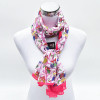 2017 New Brand Design Animal Print Woman Long Chiffon Silk Scarf Summer Wraps Shawl Owl Scarves P5A16763