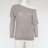 Batwing Sleeve Knitted Sweater Women Autumn Winter Pullover Sexy Off Shoulder Solid Sweaters Oversized Loose Female Tops