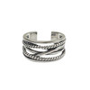 Silver Color Jewellery Vintage Layered Large Open Ring Silver Color Jewellery Vintage Layered Large Open Ring