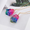 Chakra Rock Mood Changing Stone Necklace Irregular Natural Crystal