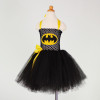 Batman Cosplay Halloween Costume For Kids Tulle Tutu Dress Girl Christmas Party Birthday Performance Dresses Girl Princess Dress