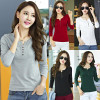 Basic T Shirt Women Long Sleeve Womens Tops 2018 Spring Autumn Tee Shirt Women Korean Style T-Shirt Cotton New Plus Size Tshirt