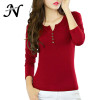 Basic T Shirt Women Long Sleeve Womens Tops 2018 Spring Autumn Tee Shirt Women Korean Style T-Shirt Cotton New Plus Size Tshirt