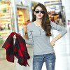 Basic T Shirt Women Long Sleeve Womens Tops 2018 Spring Autumn Tee Shirt Women Korean Style T-Shirt Cotton New Plus Size Tshirt