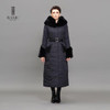 BASIC EDITIONS Winter Jacket Women Long Parka Luxury Fur Rex Rabbit Collar Thinsulate Cotton-Padded Women Warm Jackets - WM120