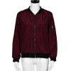 Baseball Jacket SIF Unpadded Satin Embroidery Bomber Jacket Women Red Souvenir Jacket Coat Casual Baseball Jacket Sukajan 2017