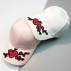 Baseball Cap Women Men Couple Applique Floral Baseball Cap Unisex Snapbacks fashion Flat Hat Gorras Mujer Chapeau Femme#5
