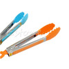 Barbecue Utensil Silicone Kitchen Cooking Salad Serving BBQ Tongs Stainless Steel Handle Utensil random color #K400Y# Barbecue Utensil Silicone Kitchen Cooking Salad Serving BBQ Tongs Stainless Steel Handle Utensil random color #K400Y#