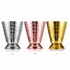 Bar Coffee Jigger Three Scales Measuring Wine Cup Stainless Steel Practical Measure Jigger Bar Tool Cocktail Must Party Supply